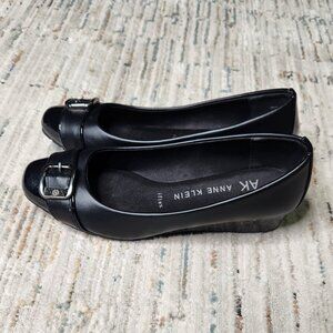 Anne Klein-Marion Wedge Slip-On, black, Size 6M